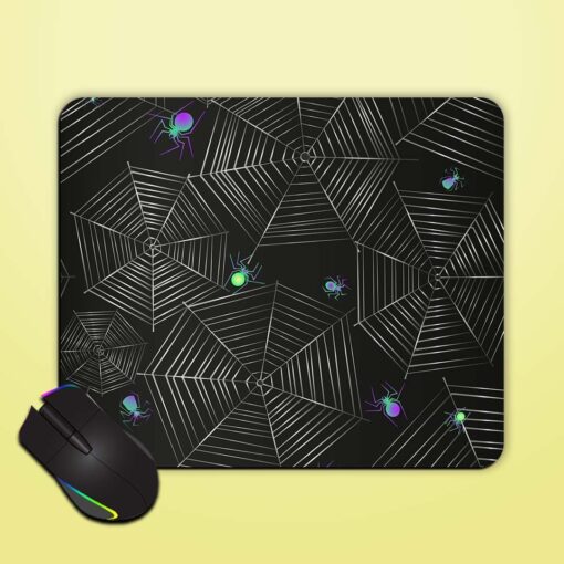 Monochrome Web Seamless Mouse Pad Zapvi