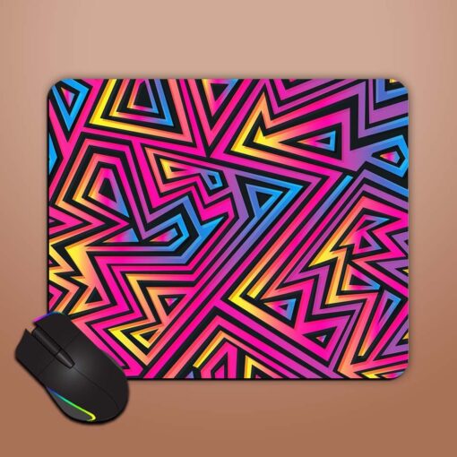 Neon Maze Seamless Mouse Pad Zapvi