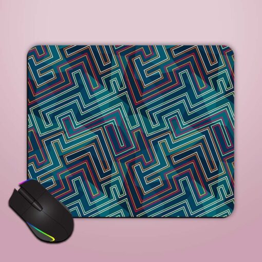 Neon Seamless Pattern Mouse Pad Zapvi