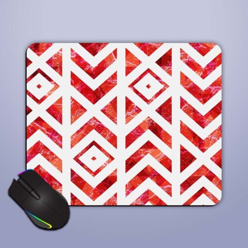 Red Grunge Tribal Mouse Pad Zapvi