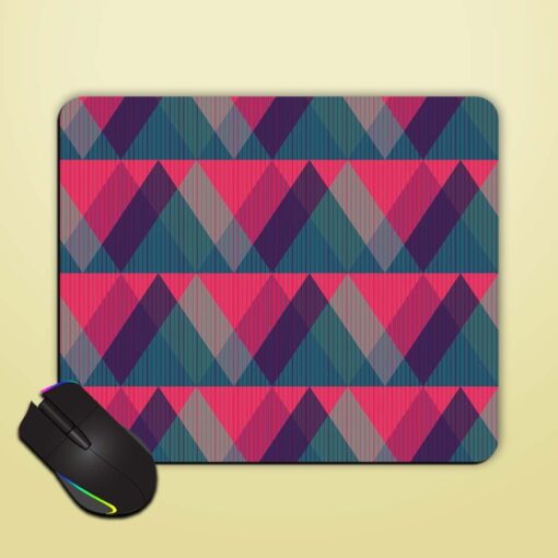 Red Triangle Seamless Mouse Pad Zapvi