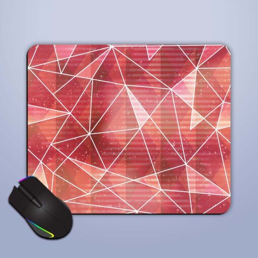 Red Triangle Seamless Mouse Pad Zapvi