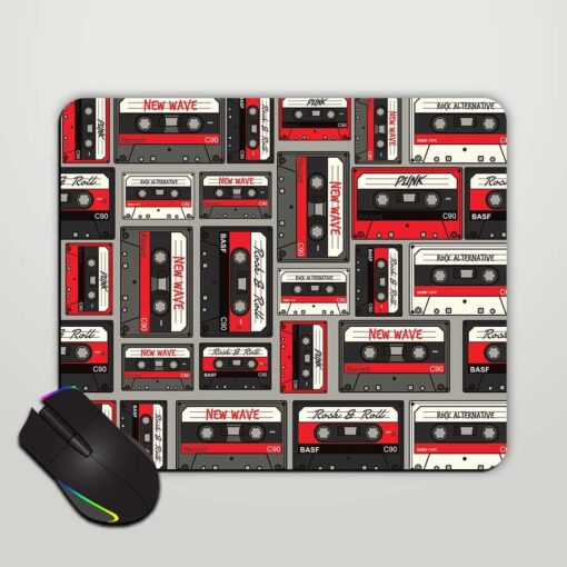 Retro Cassette Seamless Mouse Pad Zapvi