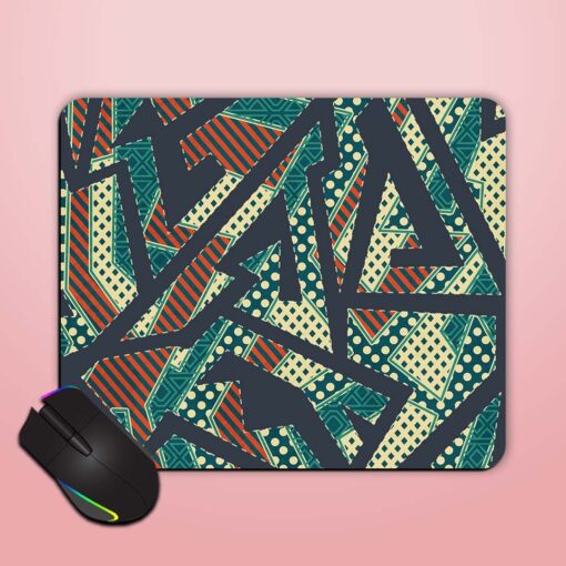 Retro Cloth Geometric Mouse Pad Zapvi