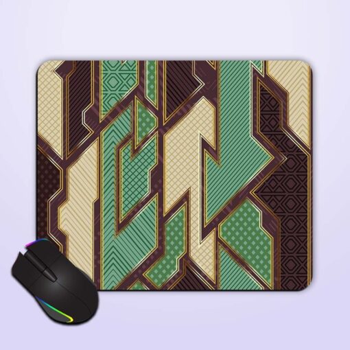 Retro Geometric Cloth Mouse Pad Zapvi