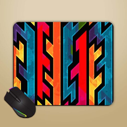 Retro Geometric Seamless Mouse Pad Zapvi