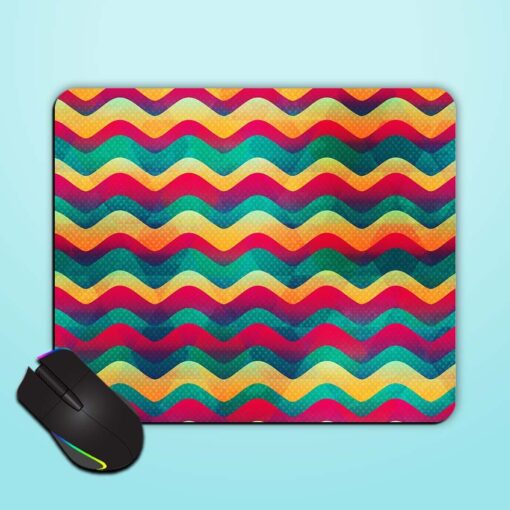 Retro Wave Seamless Mouse Pad Zapvi