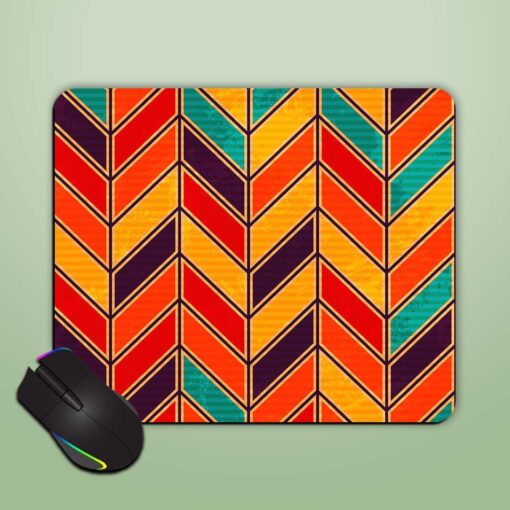 Retro Zigzag Seamless Mouse Pad Zapvi