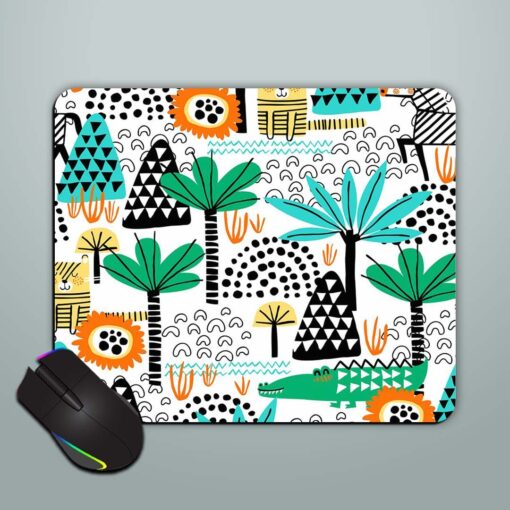 Safari Animals Seamless Mouse Pad Zapvi