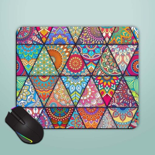 Seamless Mandalas Pattern Mouse Pad Zapvi