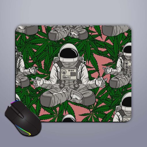 Seamless Pattern Astronaut Mouse Pad Zapvi