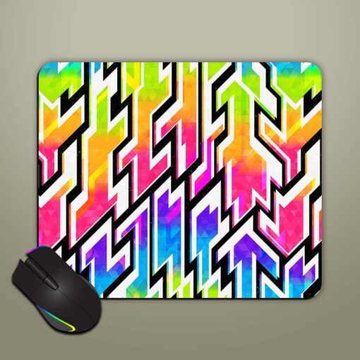 Space Colored Geometric Mouse Pad Zapvi