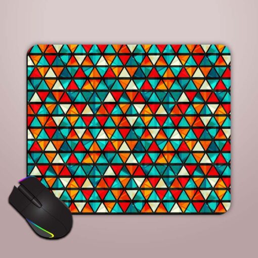 Vintage Bright Triangle Mouse Pad Zapvi