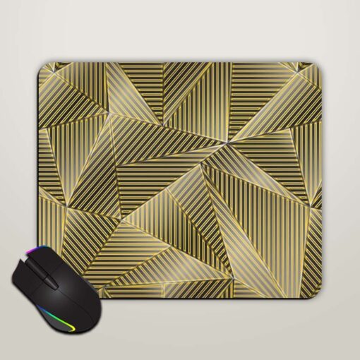 Vintage Gold Triangle Mouse Pad Zapvi