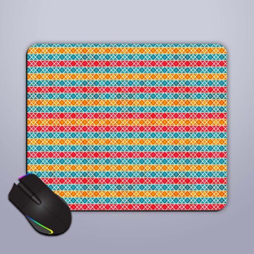 Vintage Stripes Seamless Mouse Pad Zapvi