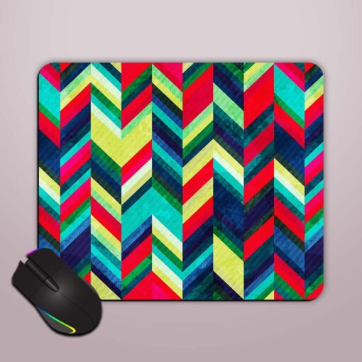 Vintage Zigzag Seamless Mouse Pad Zapvi