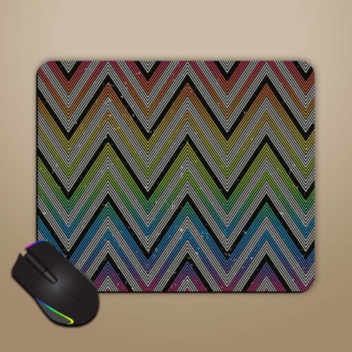 Yellow Spiral Seamless Mouse Pad Zapvi