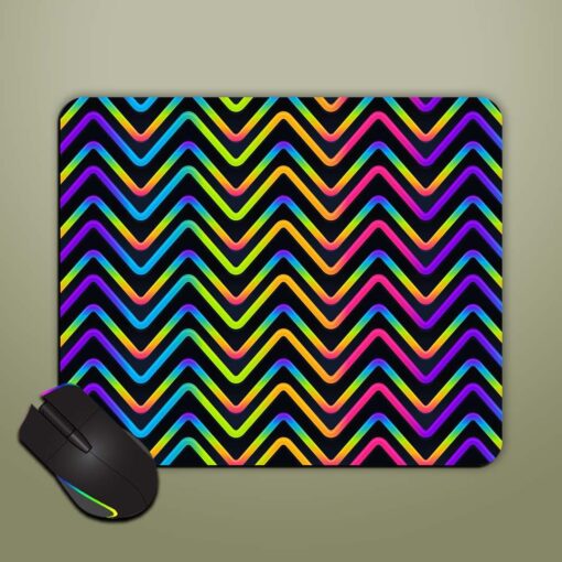 Zigzag Geometric Vector Mouse Pad Zapvi