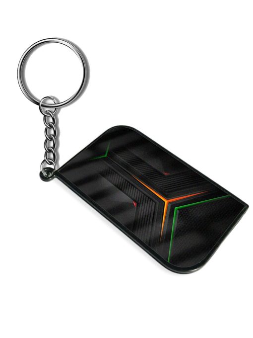 Orange Triangle Light Keychain Zapvi