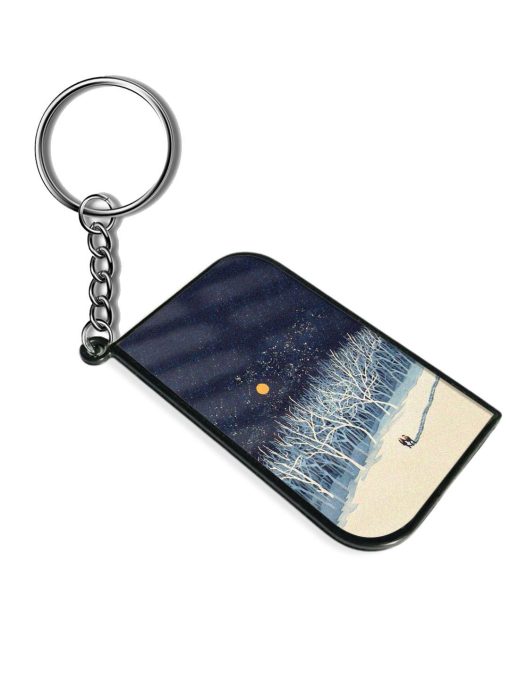 Full Moon Snowshoe Tour Keychain Zapvi