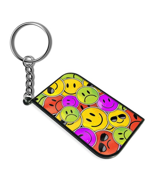 Emoji Pattern Art Keychain Zapvi