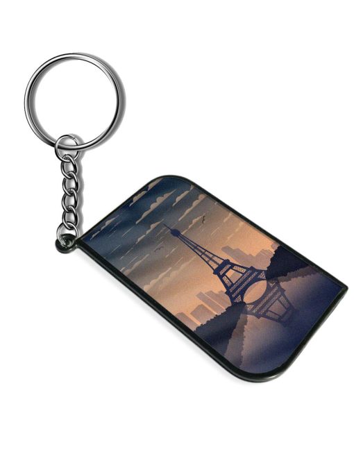 France Paris Eiffel Tower Gradient Keychain Zapvi