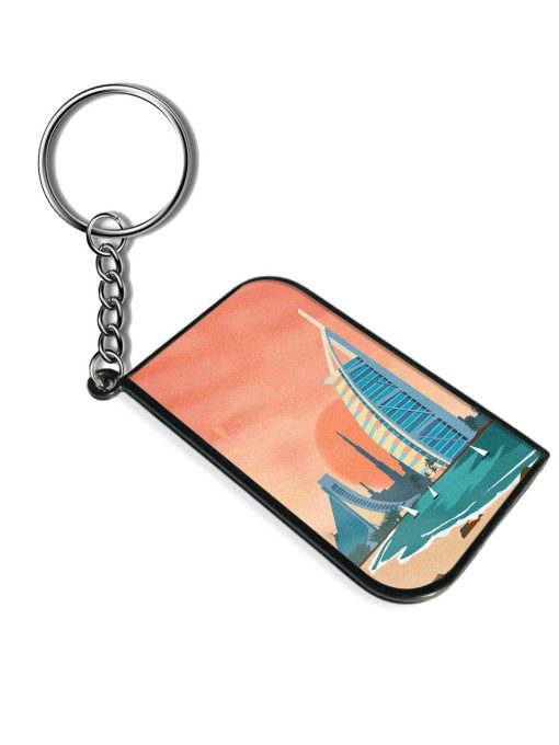 Dubai Architectural Scenery Keychain Zapvi