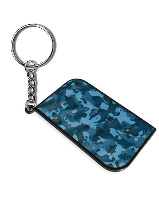 Dark Blue Shadow Army Military Art Keychain Zapvi