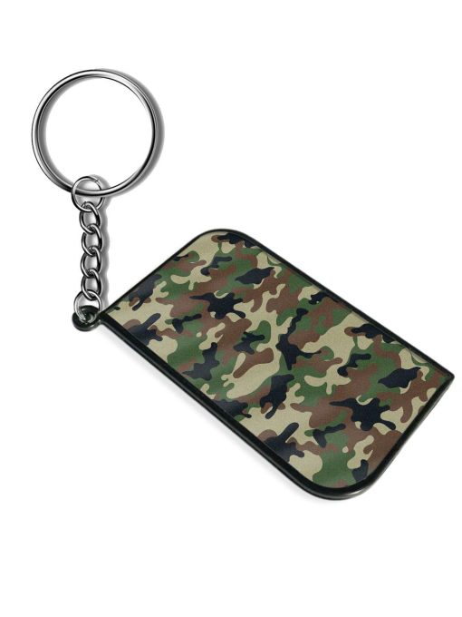 Army Military Camouflage Dark Green Keychain Zapvi