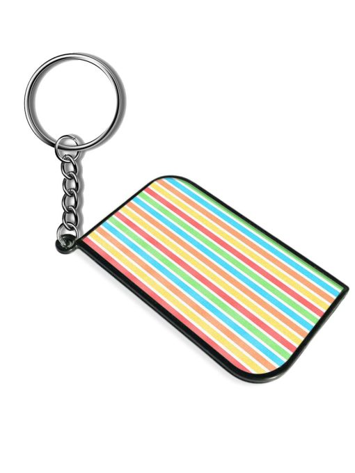 Colorful Stripes Keychain Zapvi