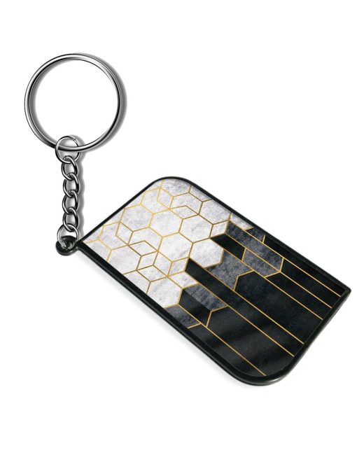 Cube Marble Art Keychain Zapvi