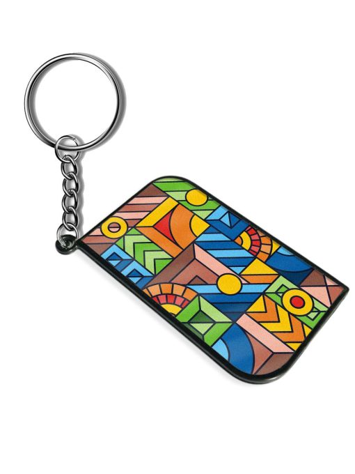 Colorful Geometric Keychain Zapvi