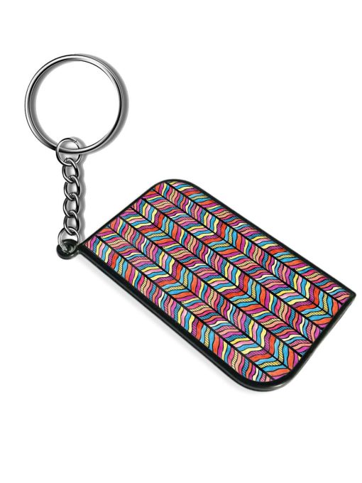 Zigzag Vertica Art Keychain Zapvi