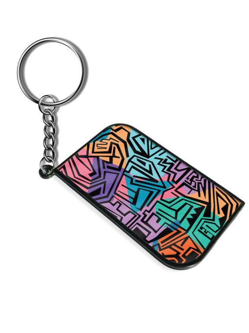 Abstract Pattern Keychain Zapvi