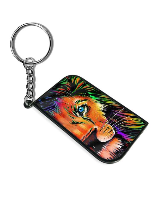 Colorful Lion Design Keychain Zapvi