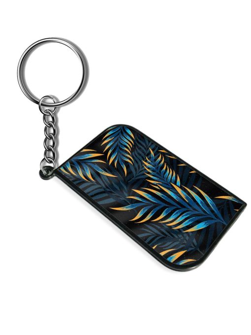 Abstract Leaf Art Keychain Zapvi