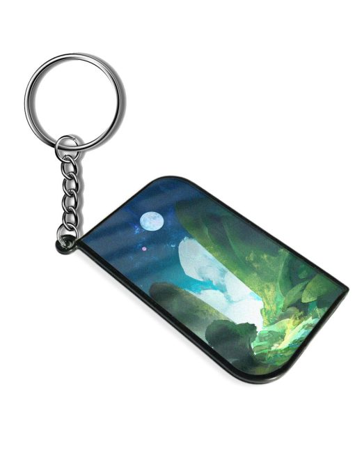 Abstract Art Of Nature Keychain Zapvi