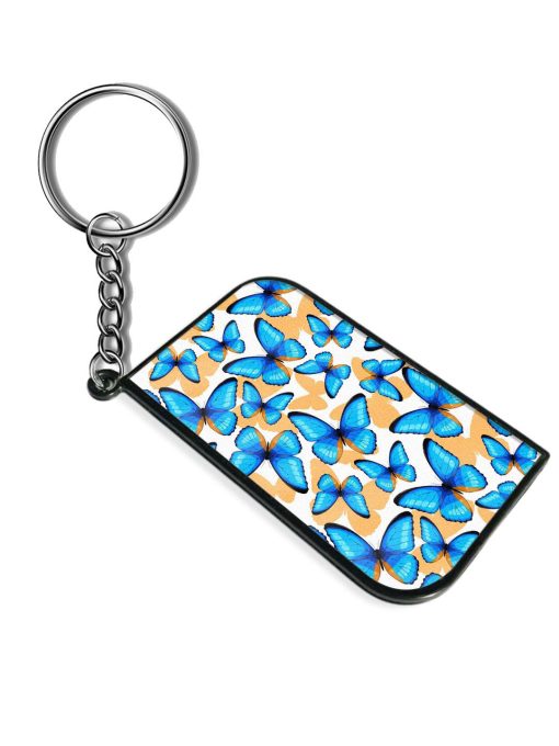 Blue Tropical Butterflies Keychain Zapvi