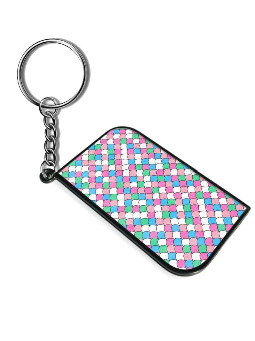 Seamless Wave Pattern Keychain Zapvi