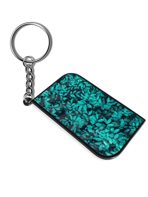 Leaf Texture Background Keychain Zapvi