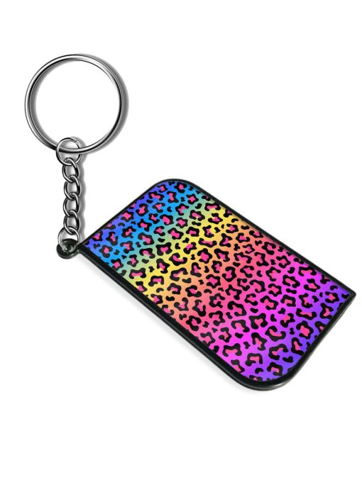 Neon Rainbow Colored Keychain Zapvi