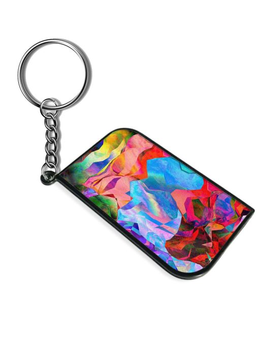 Multi Colored Wavy Pattern Keychain Zapvi