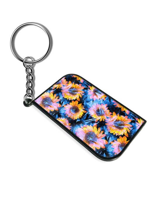 Seamless Grunge Sunflower Keychain Zapvi