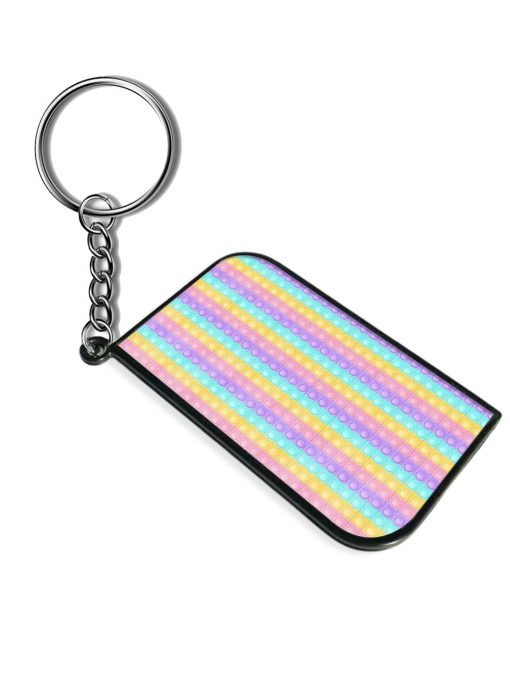 Pop Background Fashionable Keychain Zapvi