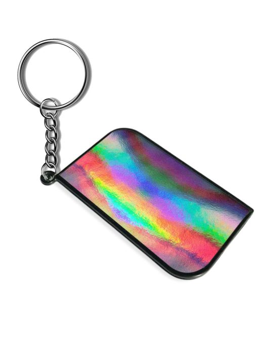 Colorful Holographic Background Keychain Zapvi