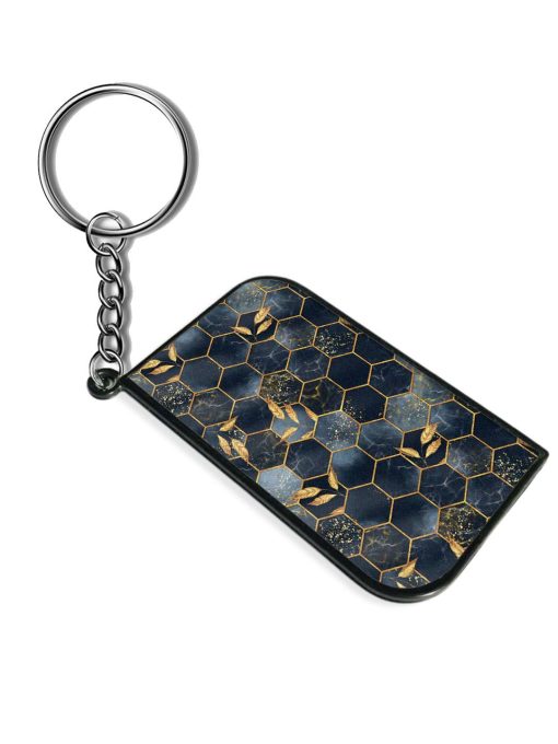 Marble Hexagon Seamless Keychain Zapvi