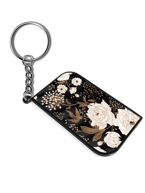 Peonies Roses Floral Keychain Zapvi