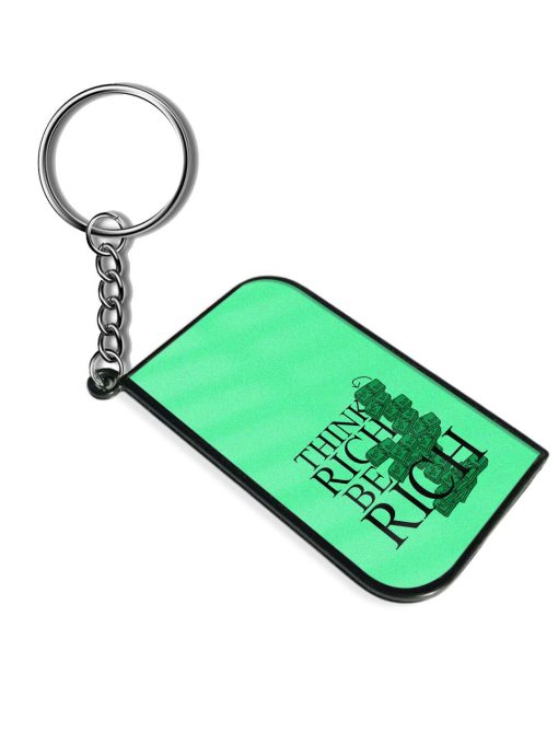 Think Rich Be Keychain Zapvi