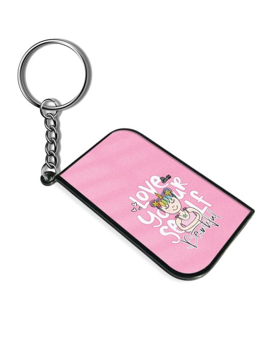 Love Yourself Text Keychain Zapvi