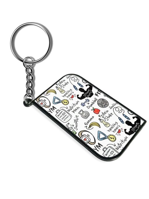 Healthy Lifestyle Concept Keychain Zapvi